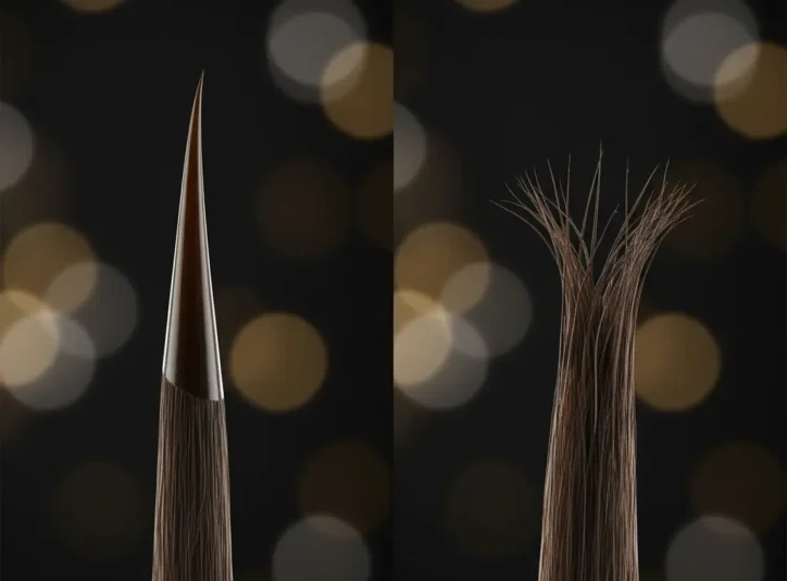 Hot Scissors vs. a Standard Cut What the Microscope Sees (and Why Your Ends Care)